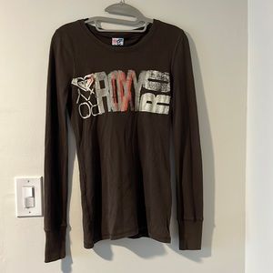 ROXY  long sleeved fitted thermal like shirt